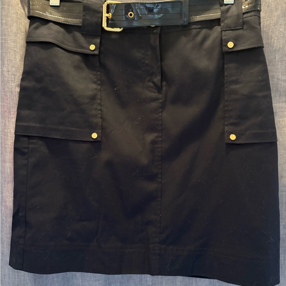 2008 Tory Burch Navy Skirt with Belt
